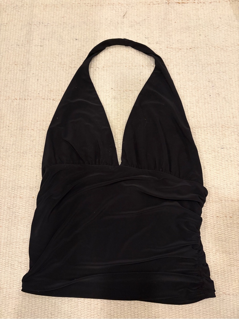 Forever 21 Black Halter V-Neck Camisole Top
